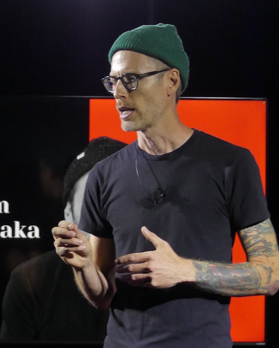 Adam Tanaka speaking at TEDx